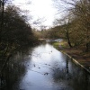 Ground Union Canal at Watford, Hertfordshire