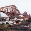 The Forth Railbridge providing a spectacular backdrop to North Queensferry.