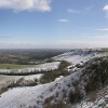 Snow on Ditchling Beacon, East Sussex - March 2005