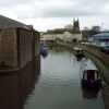 Canalside Skipton looking towards The Church