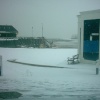 A snowy Broadstairs Harbour, Kent