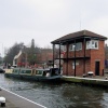 Lock and control cabin on the River Trent, Newark