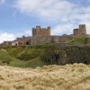 Bamburgh castle from beach