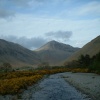 Scafell Pike in the distance, Wasdale Head