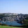 Looking at Polruan from a hill in Fowey, Cornwall