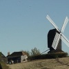 A smock mill with farm buildings near Bethersden in Kent