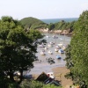Watermouth Cove and Castle in Devon. June 2005