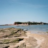 Hilbry Island photographed from Middle Eye, off the shore of West Kirby, Wirral.