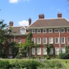This is a photo taken last summer of the side view of Benington Lordship house and its Rose Garden.