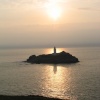 Sunset at Godrevy Lighthouse, Cornwall