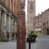 Memorial to Joseph Wright (the painter 'Wright of Derby'), Irongate, Derby