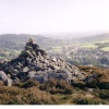 Rothbury town below.