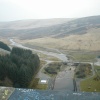 View from top of Rhayader Dam, Powys