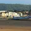 Sea front and pier entrance at Weston Super Mare, Somerset.