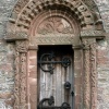 Main Door of St Mary and St David Church in Kilpeck, Herefordshire