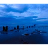 This photograph is in the evening over the North Sea at Sandsend, North Yorkshire