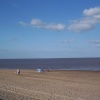 Sutton on Sea,  Lincolnshire. A view of the beach from the promenade. - Taken April 2006