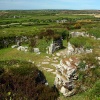 Chysauster neolithic village in Cornwall