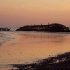 The old pier, Brighton beach on a summers evening.