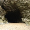 The Entrance to Merlin's Cave, Tintagel, Cornwall.