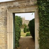 Church and gardens at Belton House, nr. Grantham, Lincolnshire