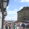 Doncaster market looking east along Baxtergate