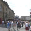 Doncaster market looking west along Baxtergate