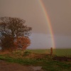 Rainbow near Uffington, Vale of White Horse. April 2006.