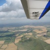 The White Horse at Westbury, Wiltshire, from my Hang Glider at about 3000ft