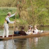 Punting party on the Cherwell, Oxford University Parks, Spring 2006.