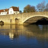 Abingdon Bridge over the River Thames, Abingdon, Oxfordshire.