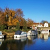 River Thames by the Nag's Head Island, Abingdon, Oxfordshire.