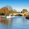 Abingdon Bridge over the Thames, Abingdon, Oxfordshire.