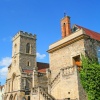 St Nicholas Church and the old buildings of John Roysse grammar school, Abingdon, Oxfordshire.