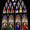 Victorian stained glass windows, St Helen's Church, Abingdon, Oxfordshire.
