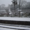 Snow on the 25th of November 2005 at St Austell train station.