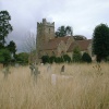 St. Peters Parish Church in Dunchurch Village from the surrounding cemetery looking southwest.