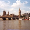 The river Thames, Houses of parliament and Big Ben, London