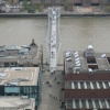Ariel view of Millenium Bridge, London