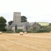 Staverton Church. The village of Staverton in Devon.