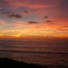Sunset over Crooklets Beach, Bude, Cornwall