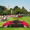 The Central Gardens in high season. Bournemouth, Dorset