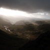 Looking south west from Bow Fell, in the Lake District, November 2006