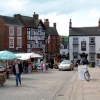 The main street, market day, Ashbourne, Derbyshire.