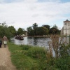 The river Thames and All Saints Church at Bisham, Berkshire - August 2006