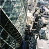 The Gherkin in the heart of the city, London.