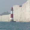Beachy Head Lighthouse, Sussex coast, from a boat