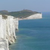 The Seven Sisters (chalk cliffs), looking east, Sussex