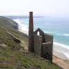 Tin mine buildings near St Agnes, Cornwall