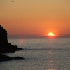 Fantastic sunset at Port Gaverne, Cornwall